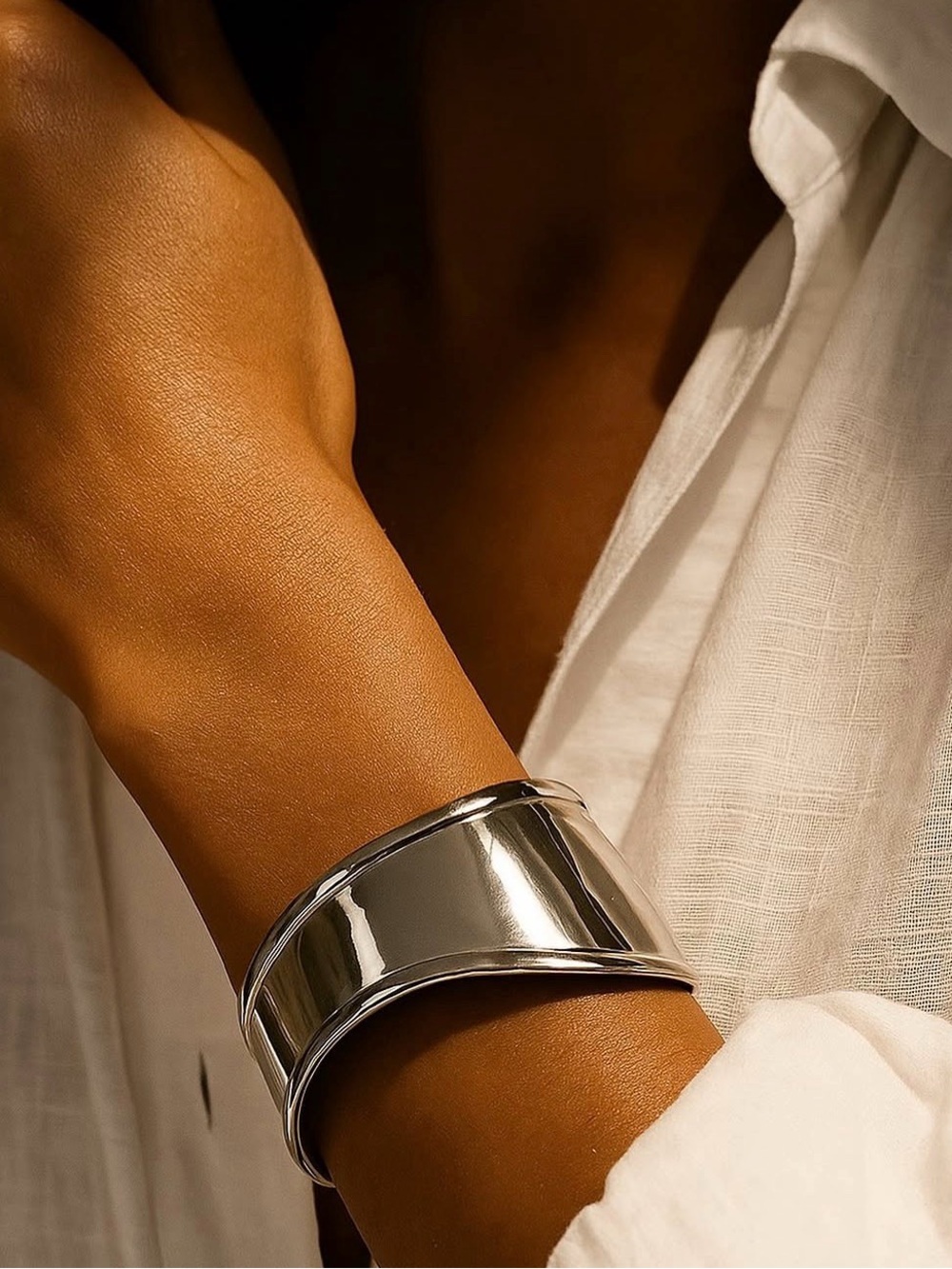 Demi Silver Cuff Bracelet